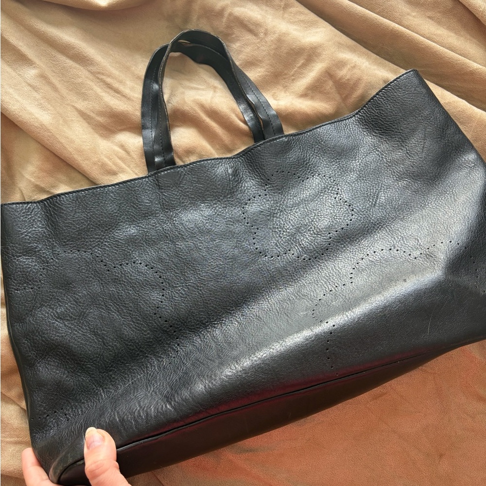 FURLA Floral Etched Wide Handbag Tote - Picture 7 of 7
